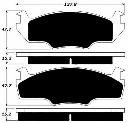 Porterfield Brake Pads for 1984 VOLKSWAGEN RABBIT Pickup