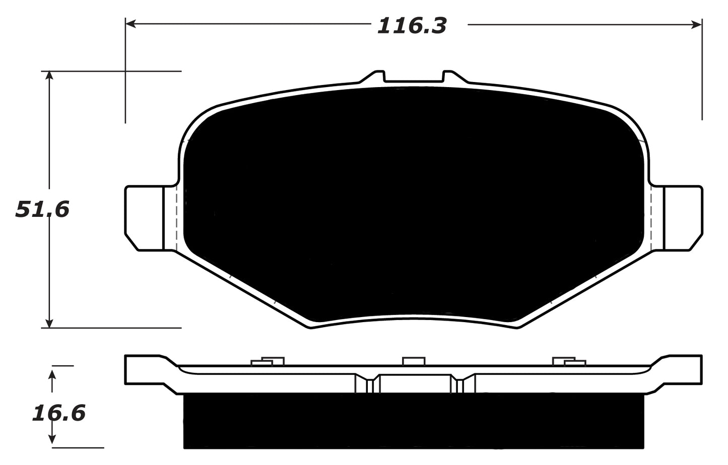 Porterfield Brake Pads for 2017 FORD FLEX w/Heavy Duty Brakes