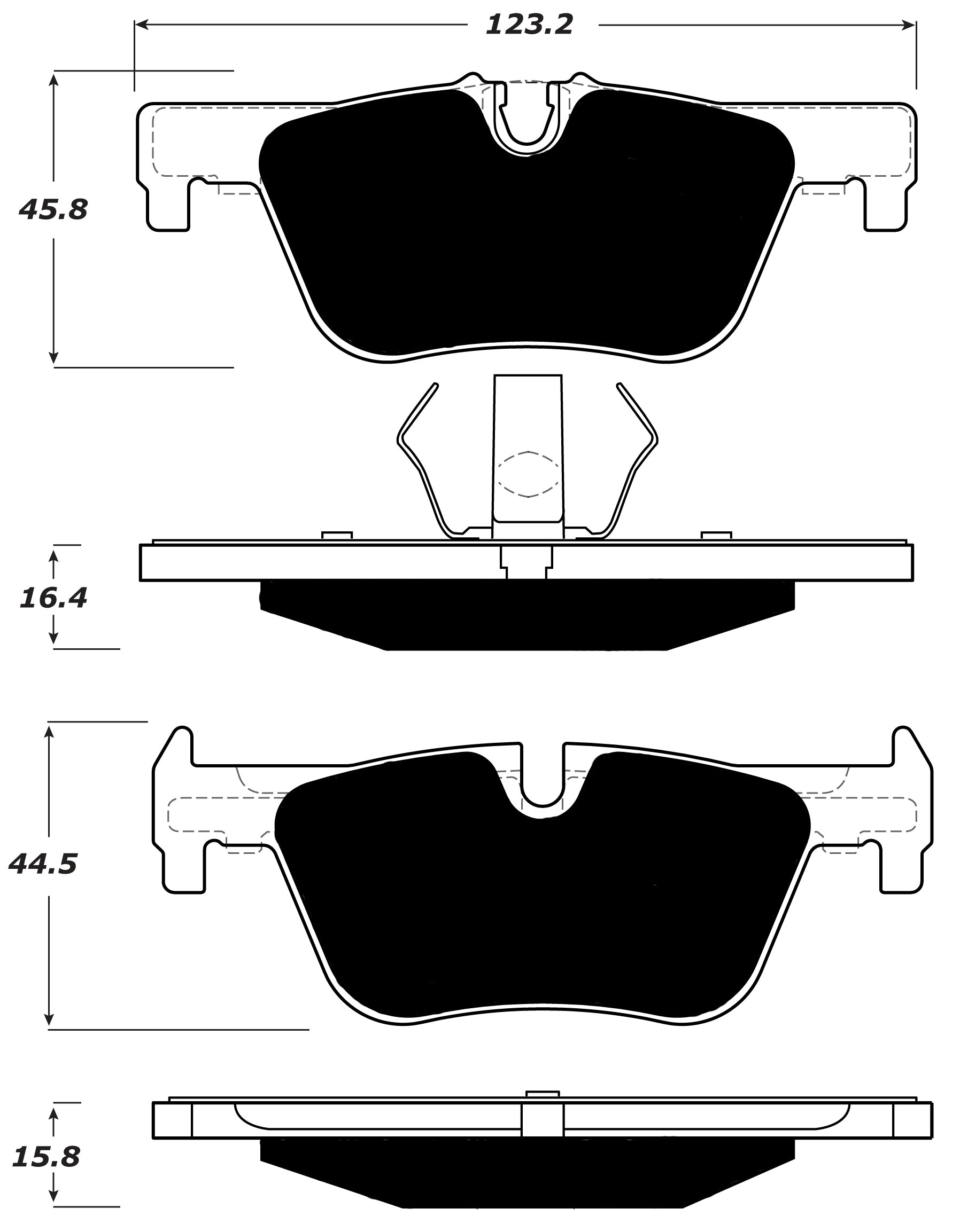 Porterfield Brake Pads for 2014 BMW 428i iXDrive