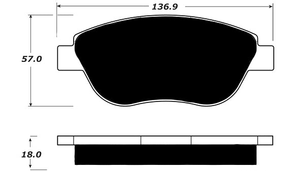 Porterfield Brake Pads for 2016 FIAT 500 Turbo