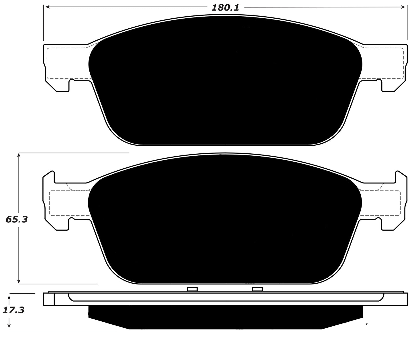 Porterfield Brake Pads for 2013 FORD FOCUS ST