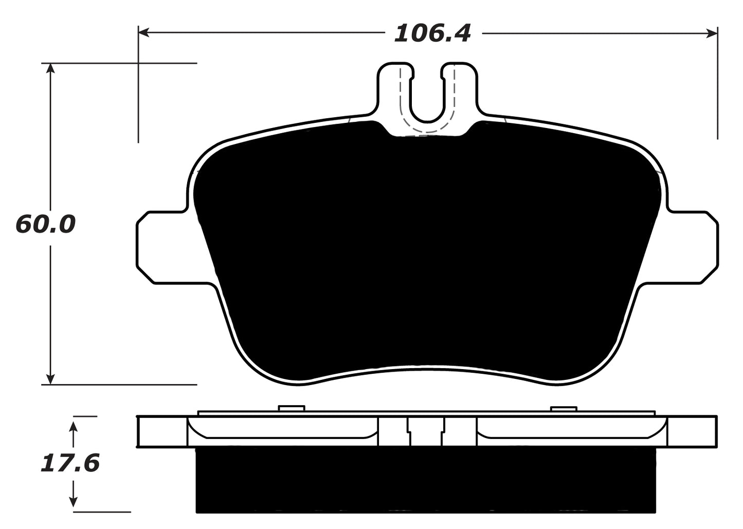 Porterfield Brake Pads for 2012 MERCEDES-BENZ SLK300