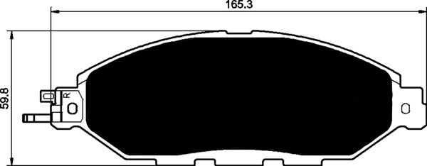 Porterfield Brake Pads for 2015 NISSAN MURANO Crosscabriolet