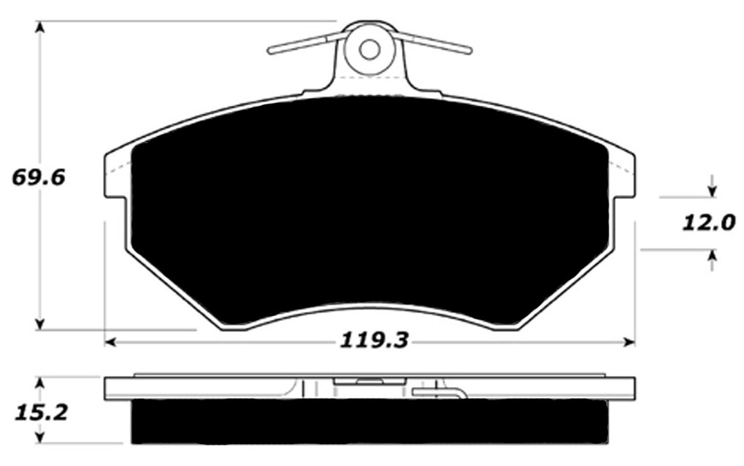 Porterfield Brake Pads for 1994 VOLKSWAGEN JETTA III 4 Cyl R/Drums