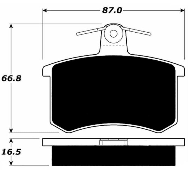 Porterfield Brake Pads for 1991 AUDI 100 Series Girling Vacuum Booster