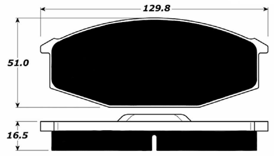 Porterfield Brake Pads for 1980 NISSAN 280ZX