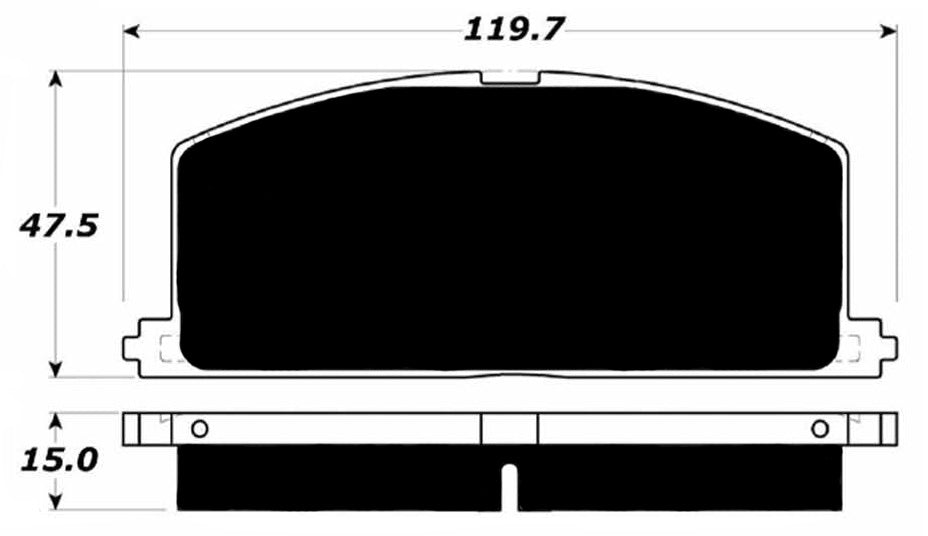 Porterfield Brake Pads for 1988 TOYOTA COROLLA Coupe GTS