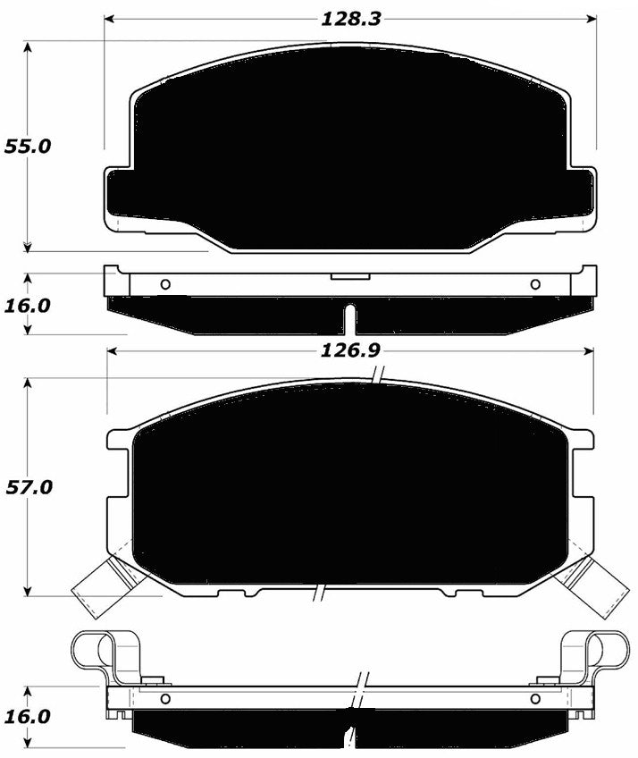 Porterfield Brake Pads for 1985 TOYOTA CELICA GT-S