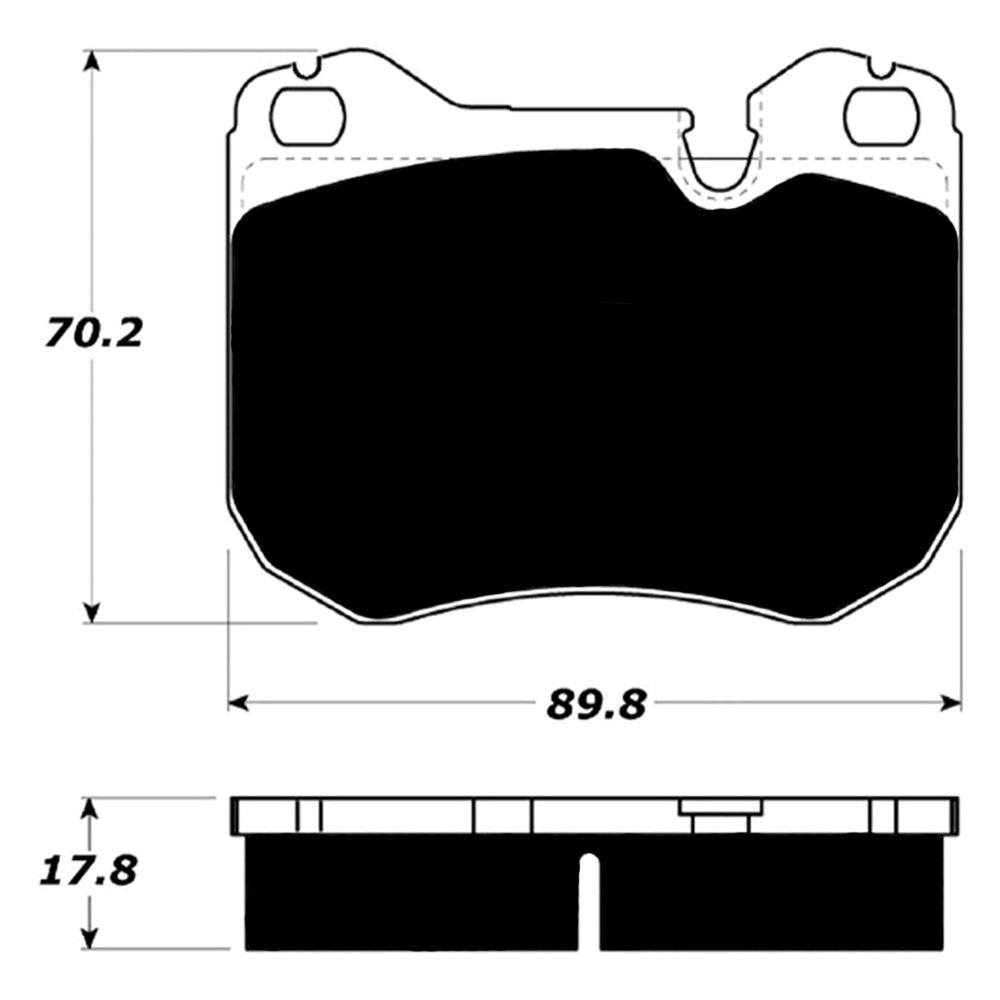 Porterfield Brake Pads for 1989 PORSCHE 944