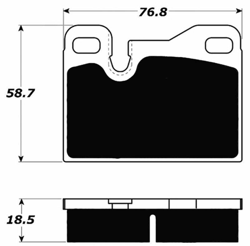 Porterfield Brake Pads for 1977 PORSCHE 924