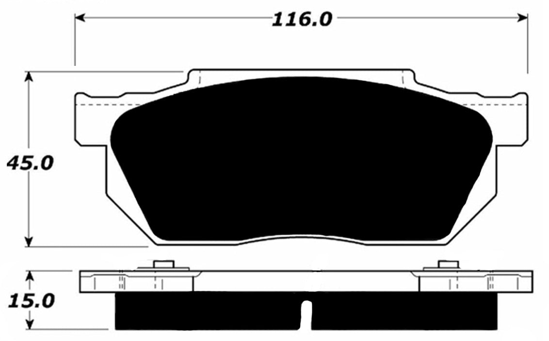 Porterfield Brake Pads for 1984 HONDA CRX DX