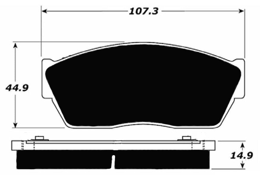 Porterfield Brake Pads for 1983 HONDA CIVIC 1300 A/T