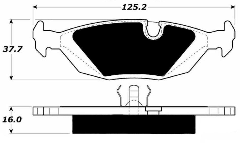 Porterfield Brake Pads for 1986 BMW 735i