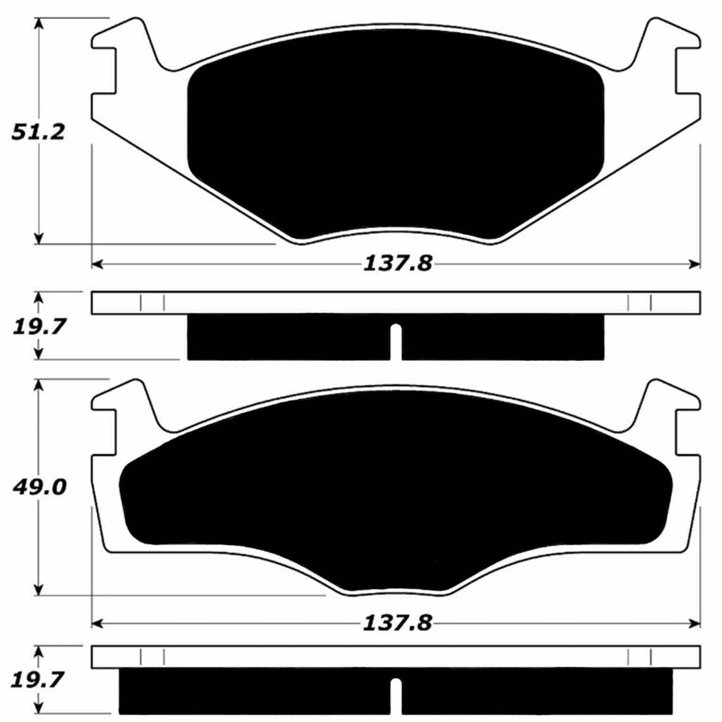 Porterfield Brake Pads for 1988 VOLKSWAGEN QUANTUM