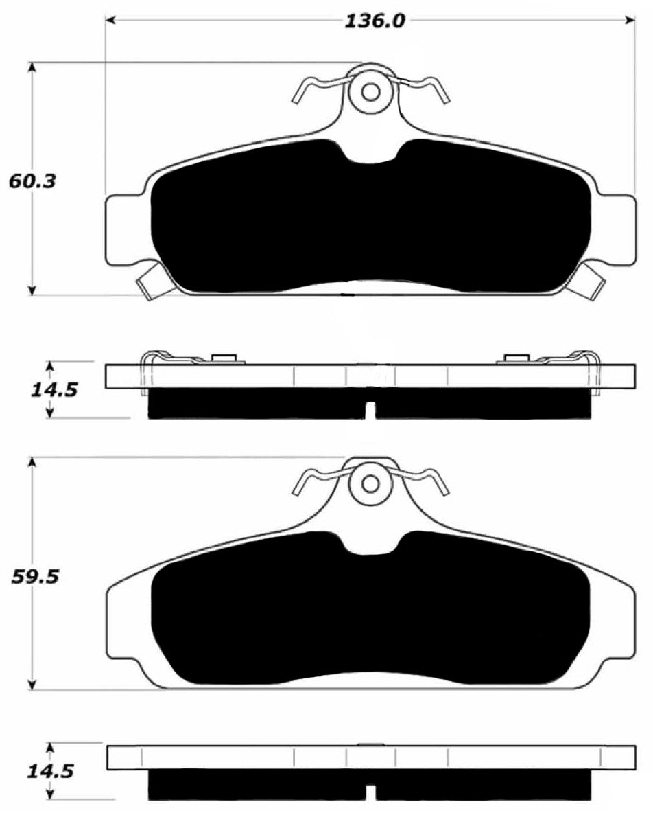 Porterfield Brake Pads for 1984 CHEVROLET CORVETTE