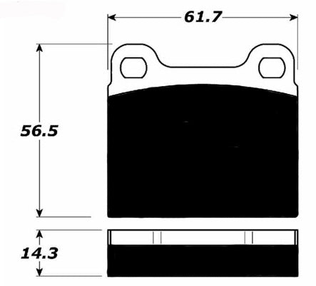 Porterfield Brake Pads for 1984 MASERATI 430