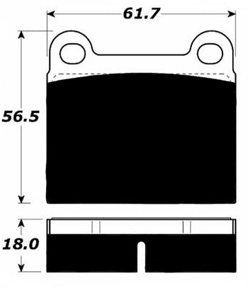 Porterfield Brake Pads for 1973 PORSCHE 914/4