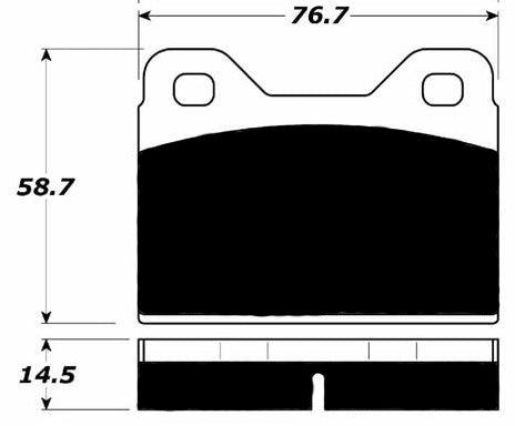 Porterfield Brake Pads for 1969 BMW 2000 CS