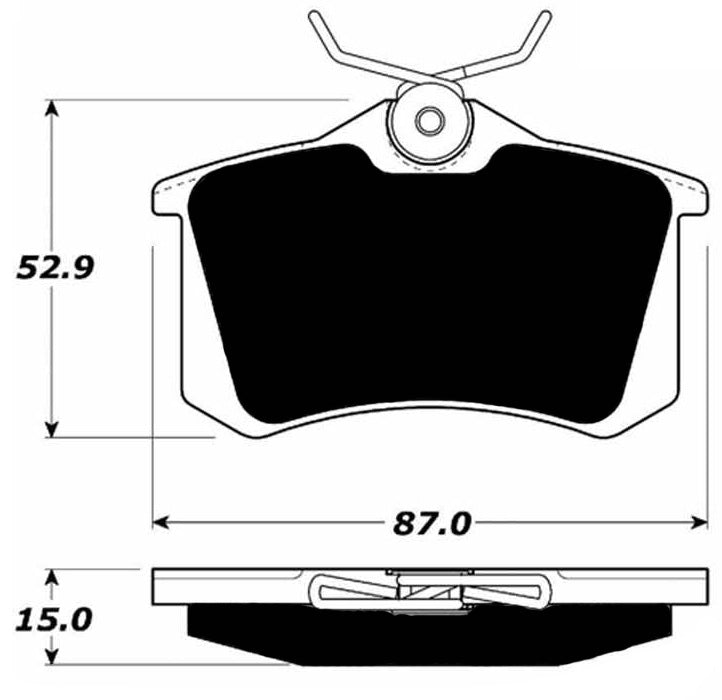 Porterfield Brake Pads for 1989 VOLKSWAGEN GOLF GTI