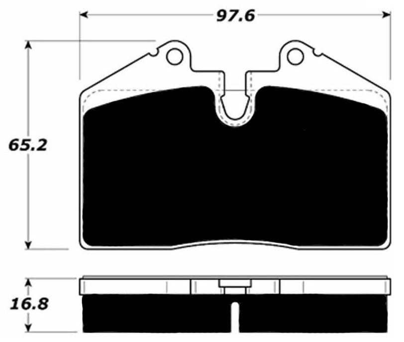 Porterfield Brake Pads for 1991 PORSCHE 944