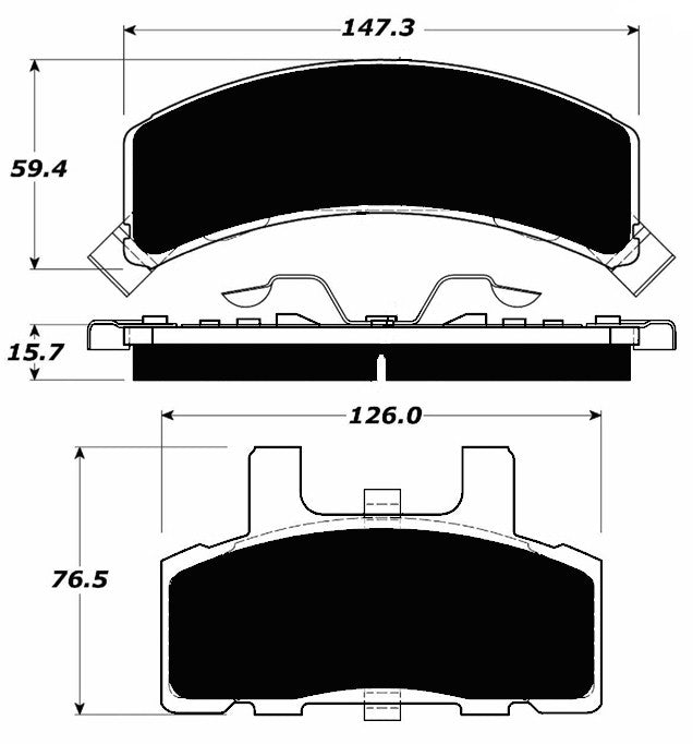 Porterfield Brake Pads for 1990 CHEVROLET C1500 2WD Ext Cab inc. SS 454