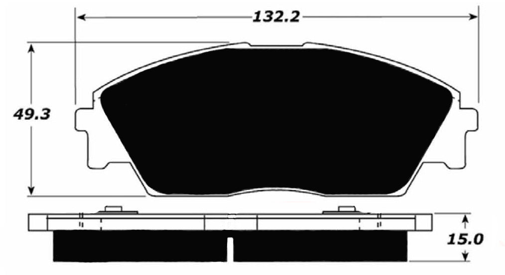 Porterfield Brake Pads for 1988 HONDA PRELUDE S