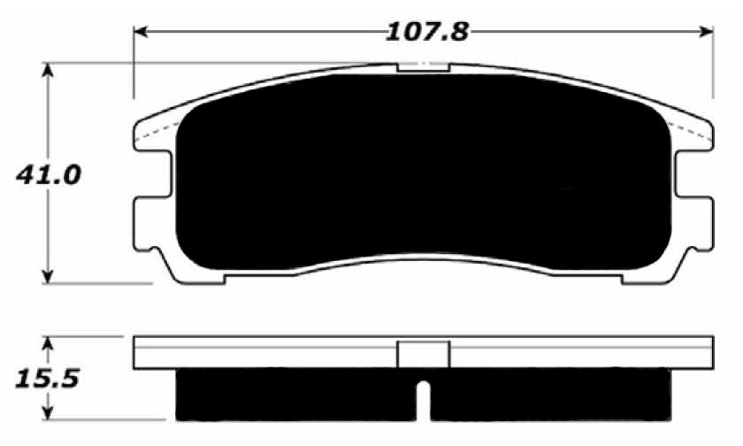 Porterfield Brake Pads for 2000 MITSUBISHI Galant V6
