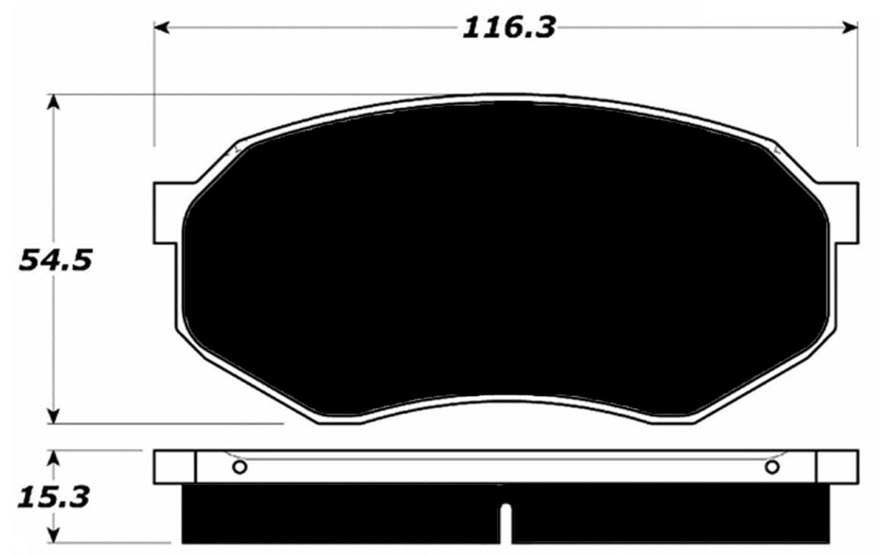 Porterfield Brake Pads for 1987 MITSUBISHI Starion