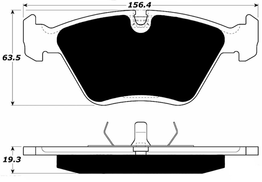 Porterfield Brake Pads for 1989 AUDI 100 Quattro w/ATE Front Cal.