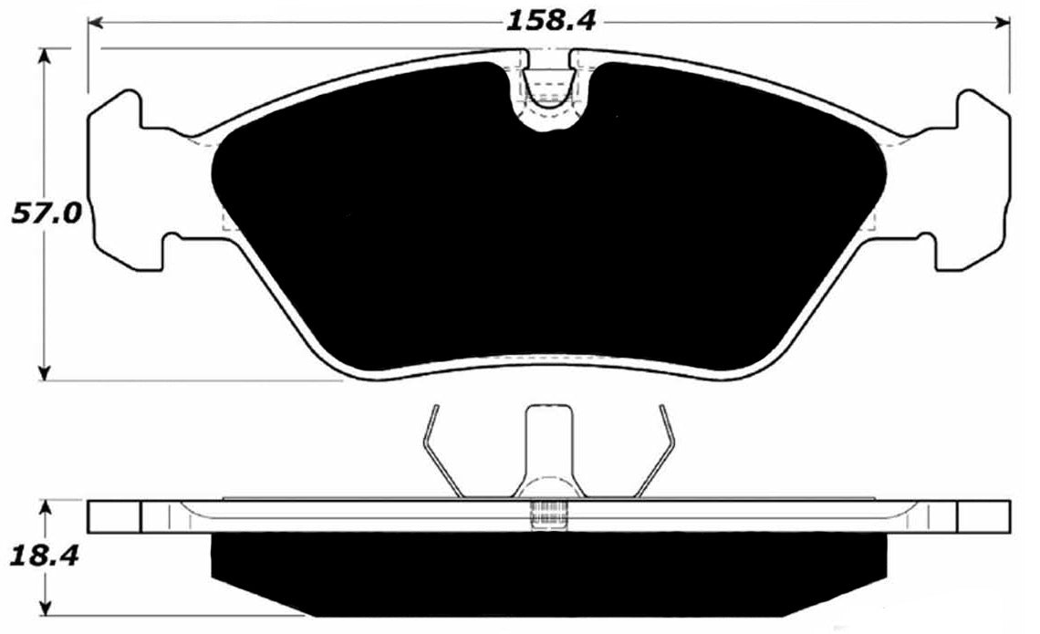 Porterfield Brake Pads for 1984 BMW 633CSI