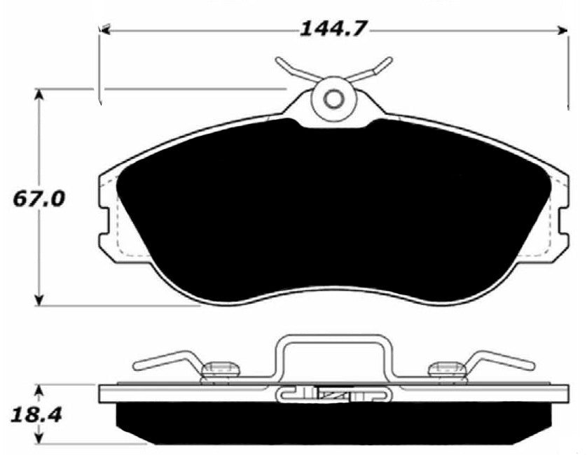 Porterfield Brake Pads for 1986 AUDI 5000 S