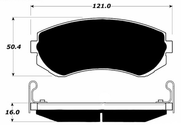 Porterfield Brake Pads for 1989 NISSAN 240sx w/o ABS