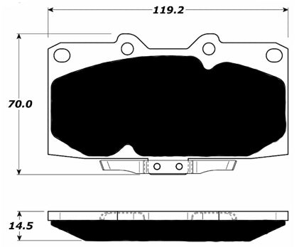 Porterfield Brake Pads for 1989 NISSAN SKYLINE GTR R32