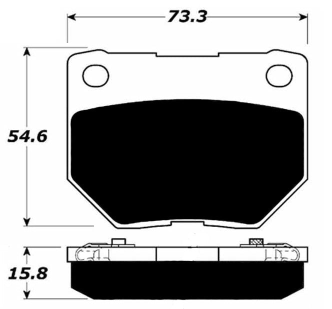 Porterfield Brake Pads for 1989 NISSAN SKYLINE GTR R32