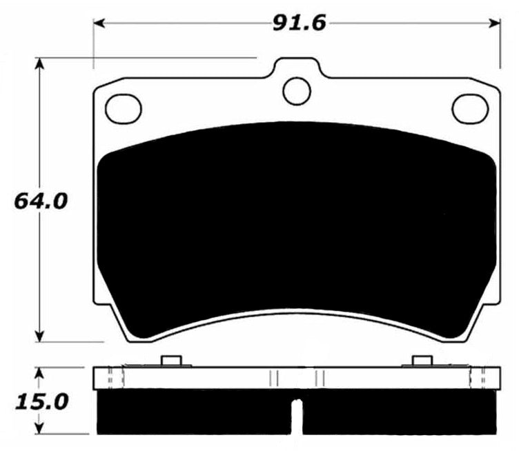 Porterfield Brake Pads for 1993 MAZDA PROTEGE SOHC eng