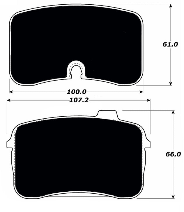 Porterfield Brake Pads for 1990 AUDI V8 Quattro ATE F/Caliper
