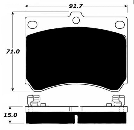 Porterfield Brake Pads for 1998 MERCURY TRACER R/Drums