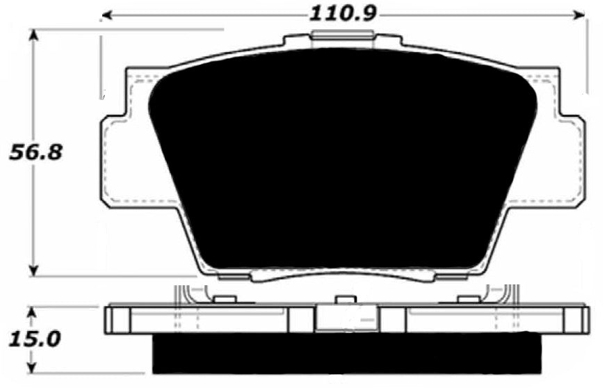 Porterfield Brake Pads for 1993 ACURA NSX