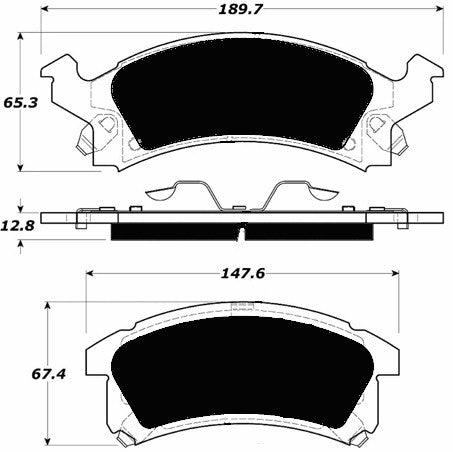 Porterfield Brake Pads for 2000 CHEVROLET CAVALIER