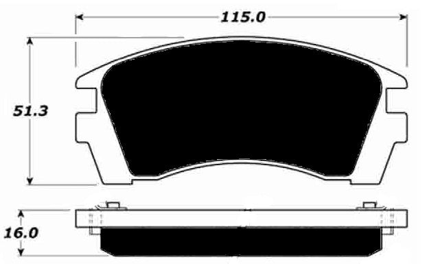 Porterfield Brake Pads for 1991 NISSAN NX Coupe 2.0L w/o ABS