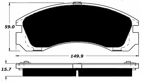 Porterfield Brake Pads for 1990 MITSUBISHI 3000 GT
