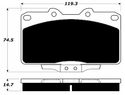Porterfield Brake Pads for 1990 MITSUBISHI 3000 GT-VR4
