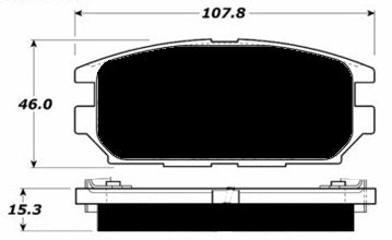 Porterfield Brake Pads for 1995 EAGLE TALON TSi TURBO AWD