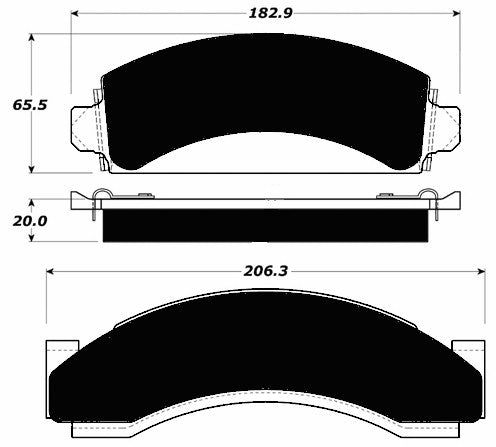 Porterfield Brake Pads for 1991 GMC C3500 2WD DRW Rear Disc