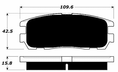 Porterfield Brake Pads for 2000 HONDA PASSPORT 4WD
