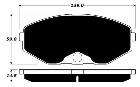 Porterfield Brake Pads for 1993 INFINITI J30