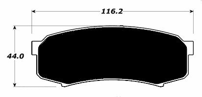 Porterfield Brake Pads for 1995 TOYOTA LANDCRUISER