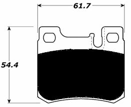 Porterfield Brake Pads for 1993 MERCEDES-BENZ 190E 2.6L w/ASR