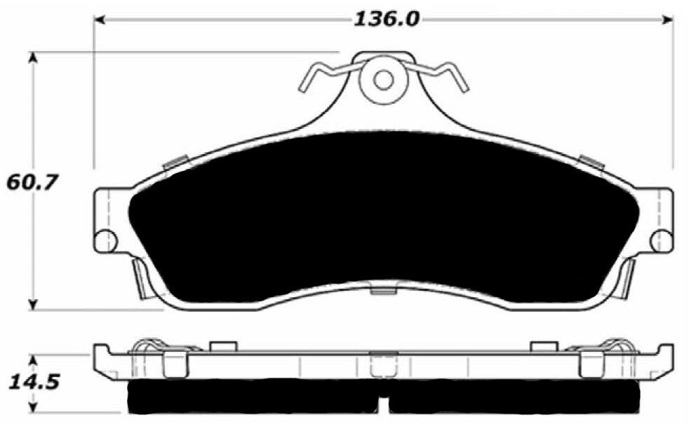 Porterfield Brake Pads for 1995 CHEVROLET IMPALA