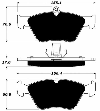 Porterfield Brake Pads for 1995 SAAB 900 Series
